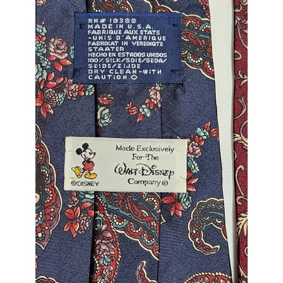 Lot Of 2 Vintage Walt Disney Company Mickey Mouse Neck Ties Made In USA - Picture 5 of 5